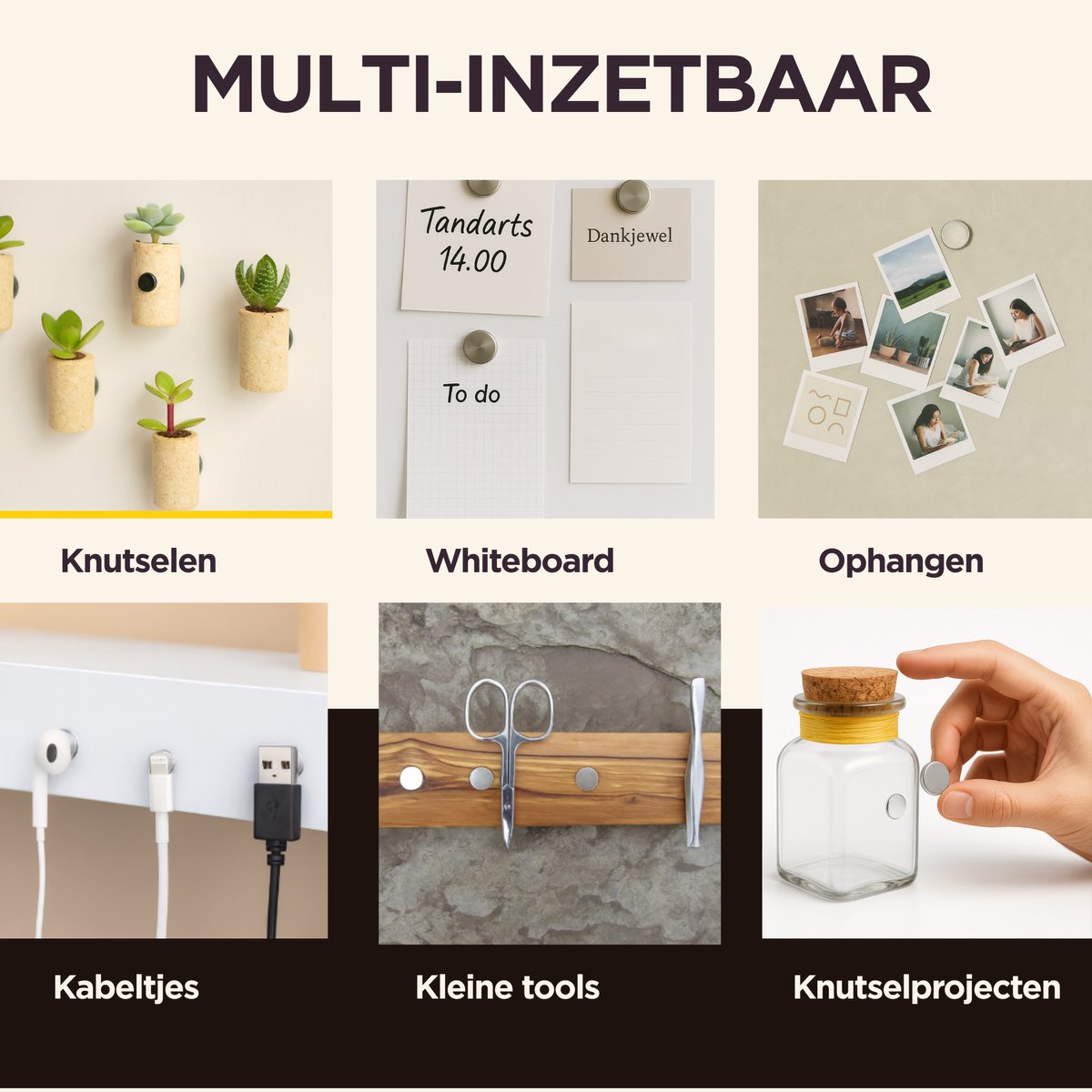 Brute Strength - Super sterke magneten - Rond - 8 x 2 mm - 60 Stuks - Neodymium magneet sterk - Magneten koelkast - Whiteboard magneten - Mini magneetjes - Platte magneet - Koelkastmagneten - Magneten whiteboard - Koelkast magneten — afbeelding 4