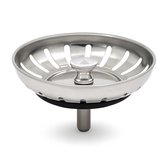Goodlux gootsteen zeef 80 mm - Afvoerplug RVS - Gootsteen stop - Afvoerstop - Korfplug - Afvoerzeef