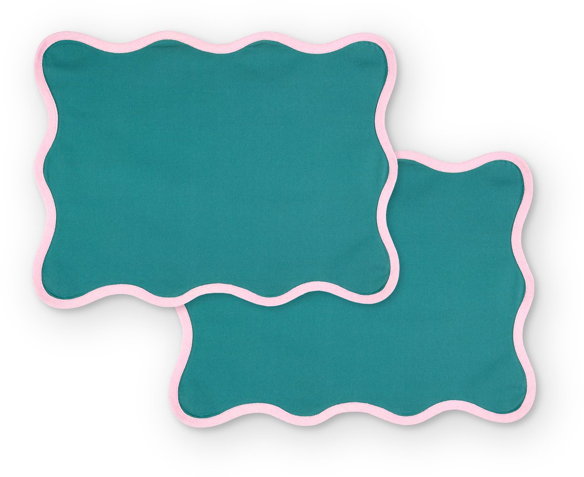 Lifa home Forest Dew Keuken Placemat set – 35 x 45 cm – 2 stuks – Groen