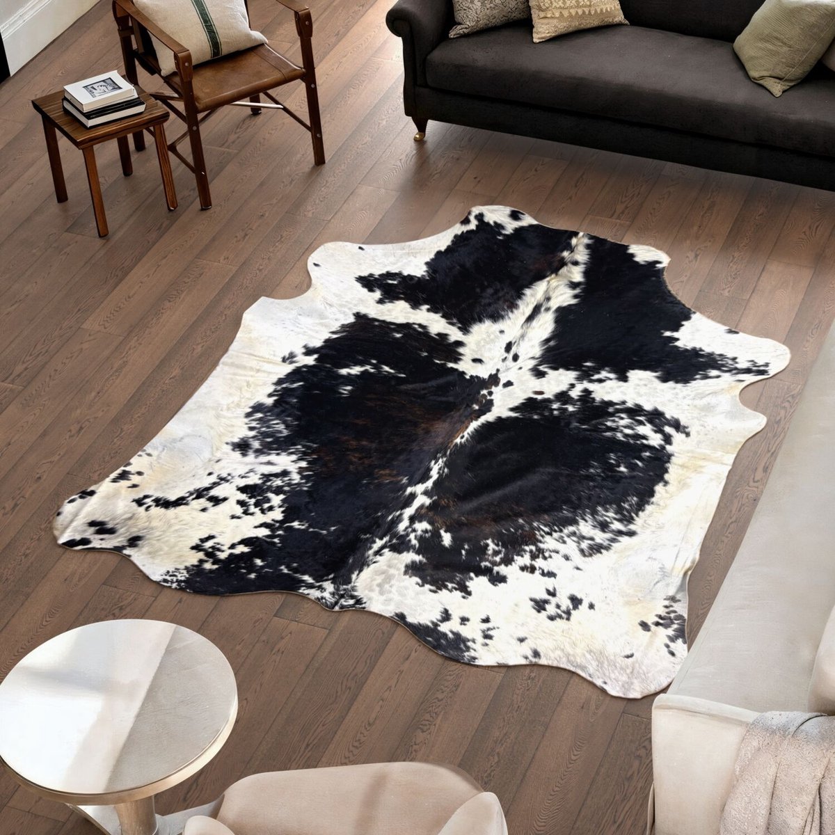 Koeienhuid Vloerkleed - 219 cm x 197 cm - Koeienkleed / Koeienvel / Dierenvel / Dierenhuid Tapijt