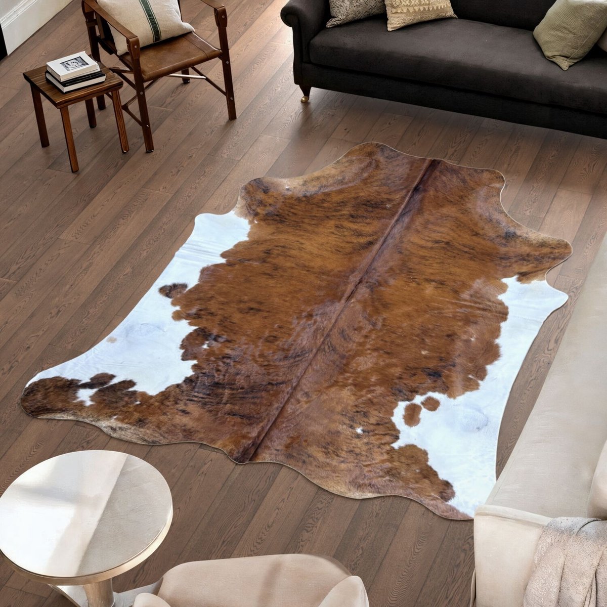 Koeienhuid Vloerkleed - 235 cm x 199 cm - Koeienkleed / Koeienvel / Dierenvel / Dierenhuid Tapijt
