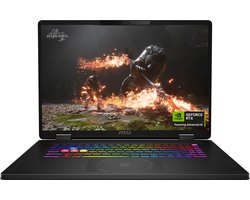 MSI Crosshair 18 HX AI A2XWGKG-017NL - Gaming Laptop - Core Ultra 9 - RTX 5070 - 32GB/1000GB - 240 Hz - 18 inch