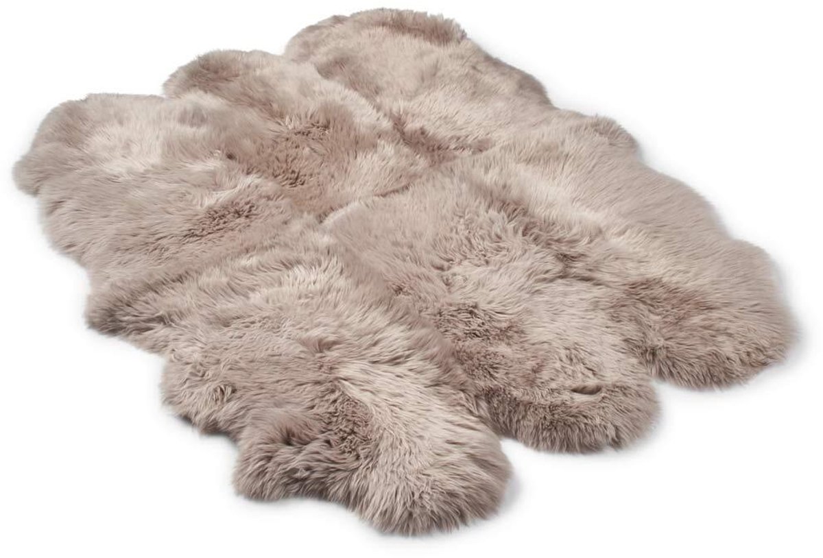 Natures Collection - Premium 6 dubbele Nieuw- Zeelandse schapenvacht - Langharig - Kleed 180x162 cm