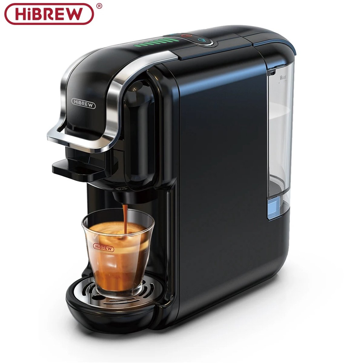 HiBrew - Koffiezetapparaat Dolce Gusto - Koffiemachine - Dolce Gusto Apparaat - 5 in 1 - Warm en Koud Modus - 20 bar - Zwart