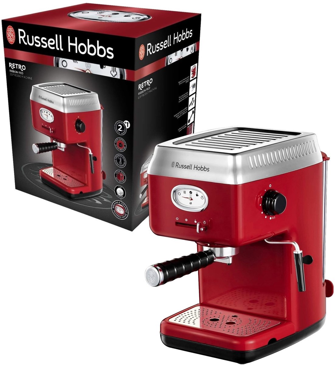 Russell Hobbs Espressomachine met Koffiemolen - Product - €95,00