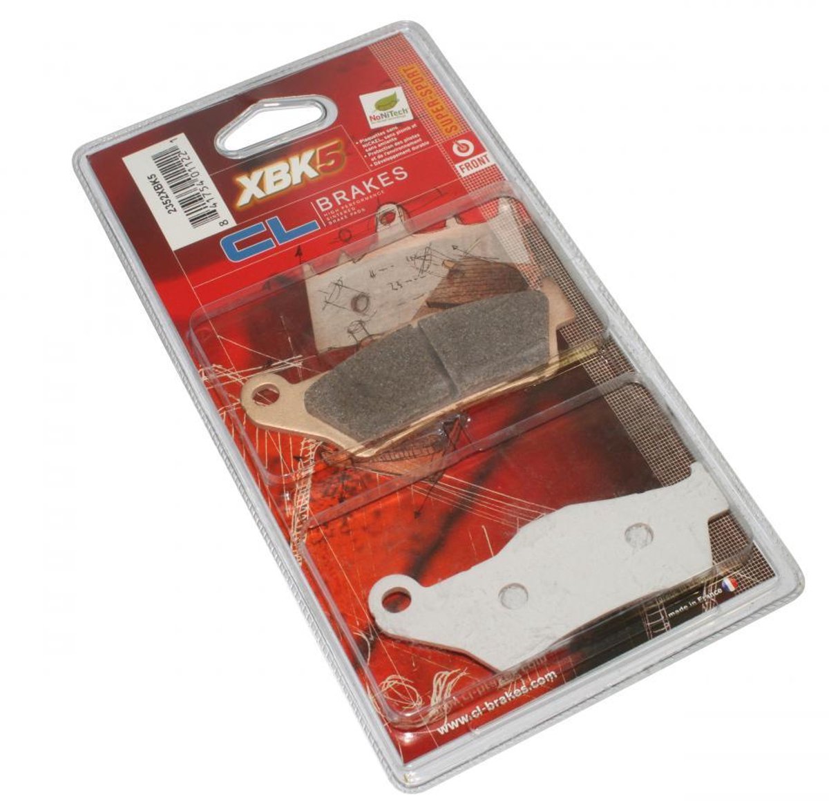 Plaquette de frein CL BRAKES pour Moto Husqvarna 125 SM Après 1998 Neuf