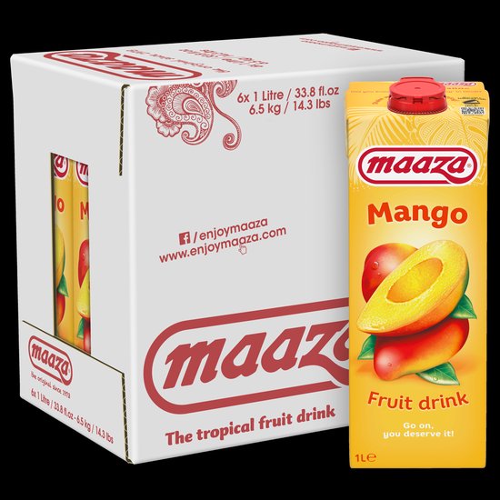 Maaza - Sap - Mango drink - 6 x 1L