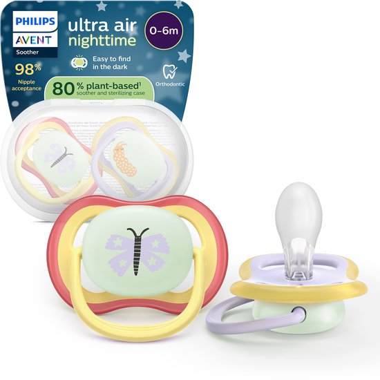 Philips Avent Ultra Air Glow Fopspeen 0-6 mnd