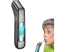 Alcoholtester - Digitale alcoholtester - Draagbare blaastester - Blaastestester - Met HD LED en zeer gevoelige chip - Oplaadbaar via USB - Zeer nauwkeurige blaastester voor rijden onder invloed - Verkeersveiligheid