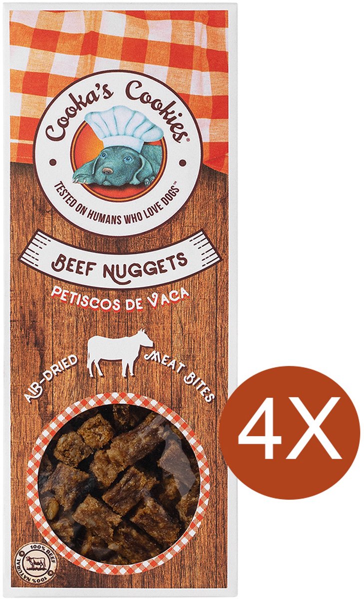 Beef nuggets (rund) multipack 4x60g