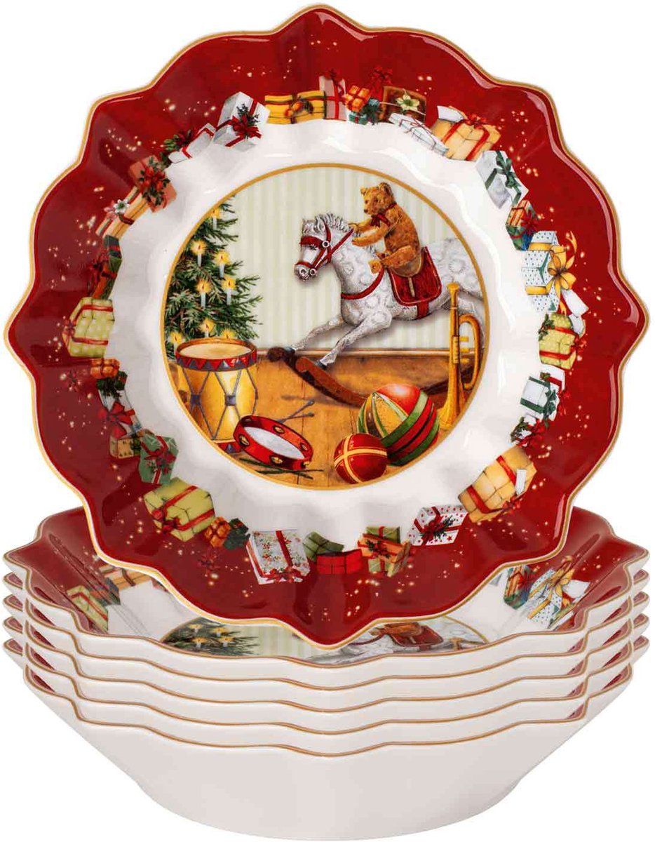 Schalen "Geschenke" Toy's Fantasy ø 16,6 cm Set van 6