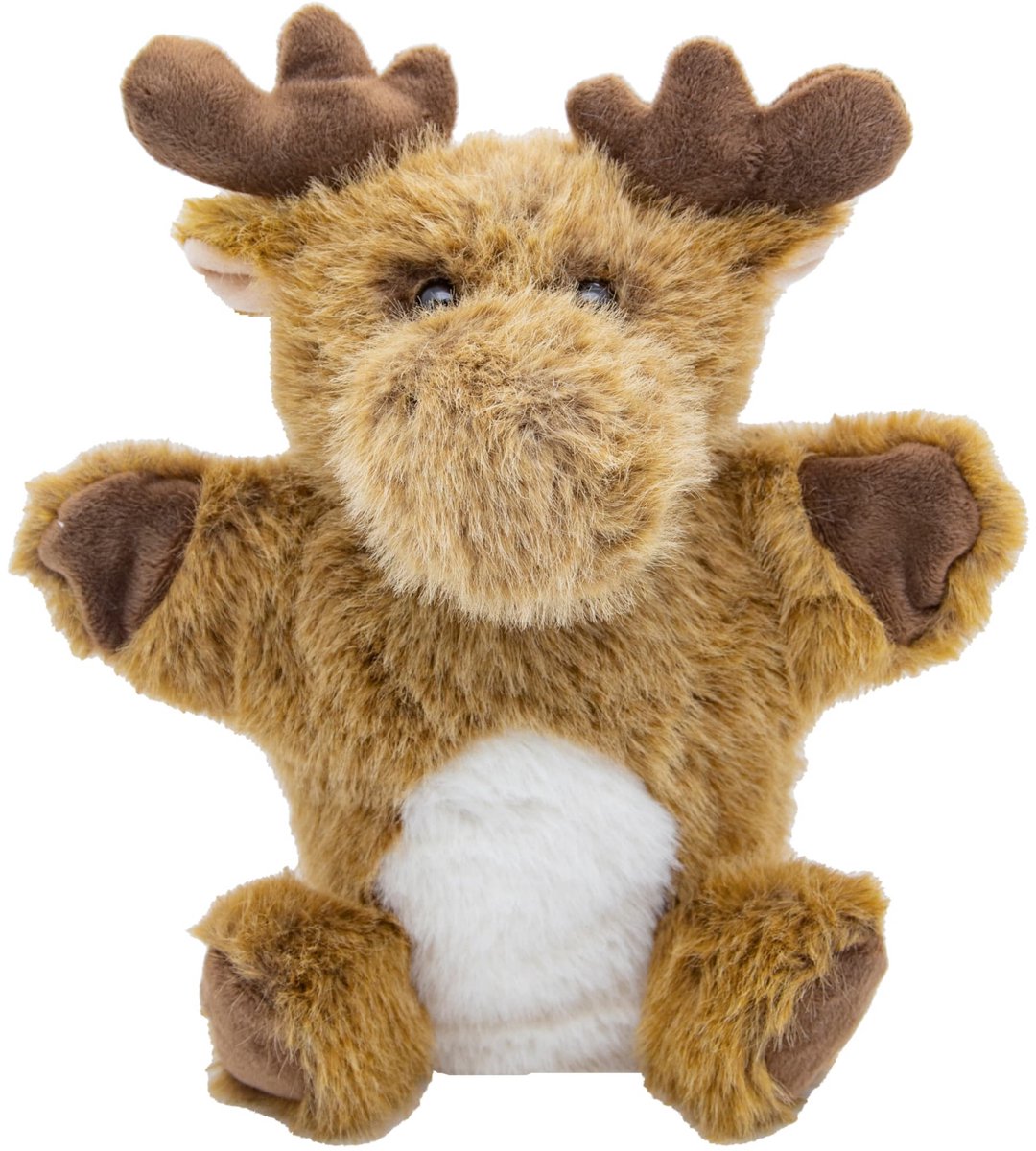 Cute since 1999 - Knuffel handpop Rendier - Dier knuffel - Handpop voor poppenkast - 24cm