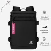 Sac à Dos De Voyage Cabine 40x30x15 Cm - Léger, Imperméable, Port USB, Compartiment Ordinateur 15,6" - Pour Avion - 6