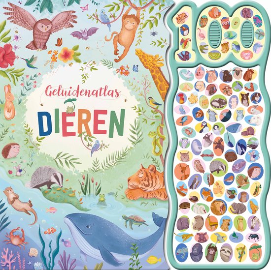 Geluidenatlas dieren - 100-geluidenboek - cover