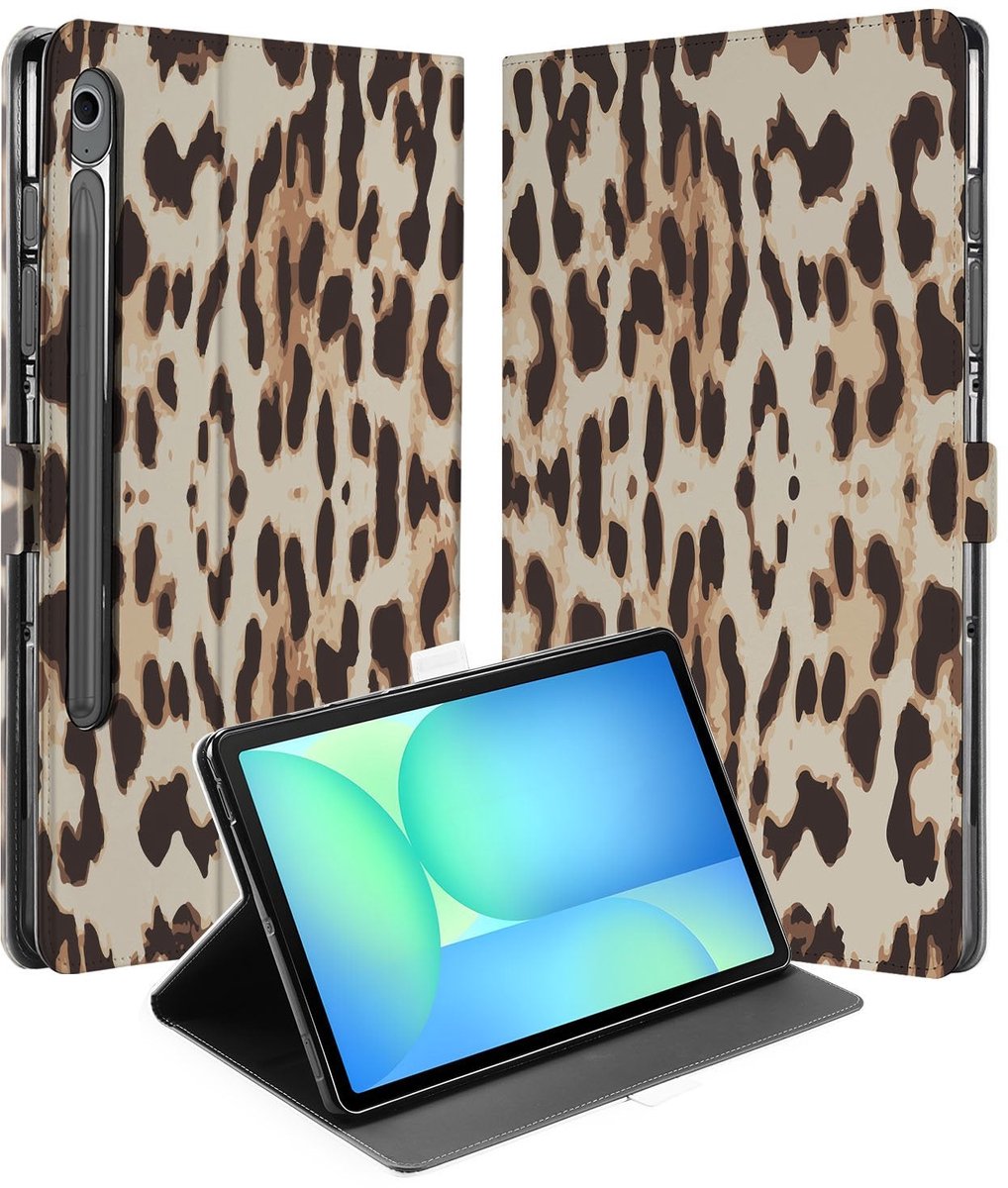 Tablet Book Case Leopard Samsung Galaxy Tab S10 FE | Tab S9 FE
