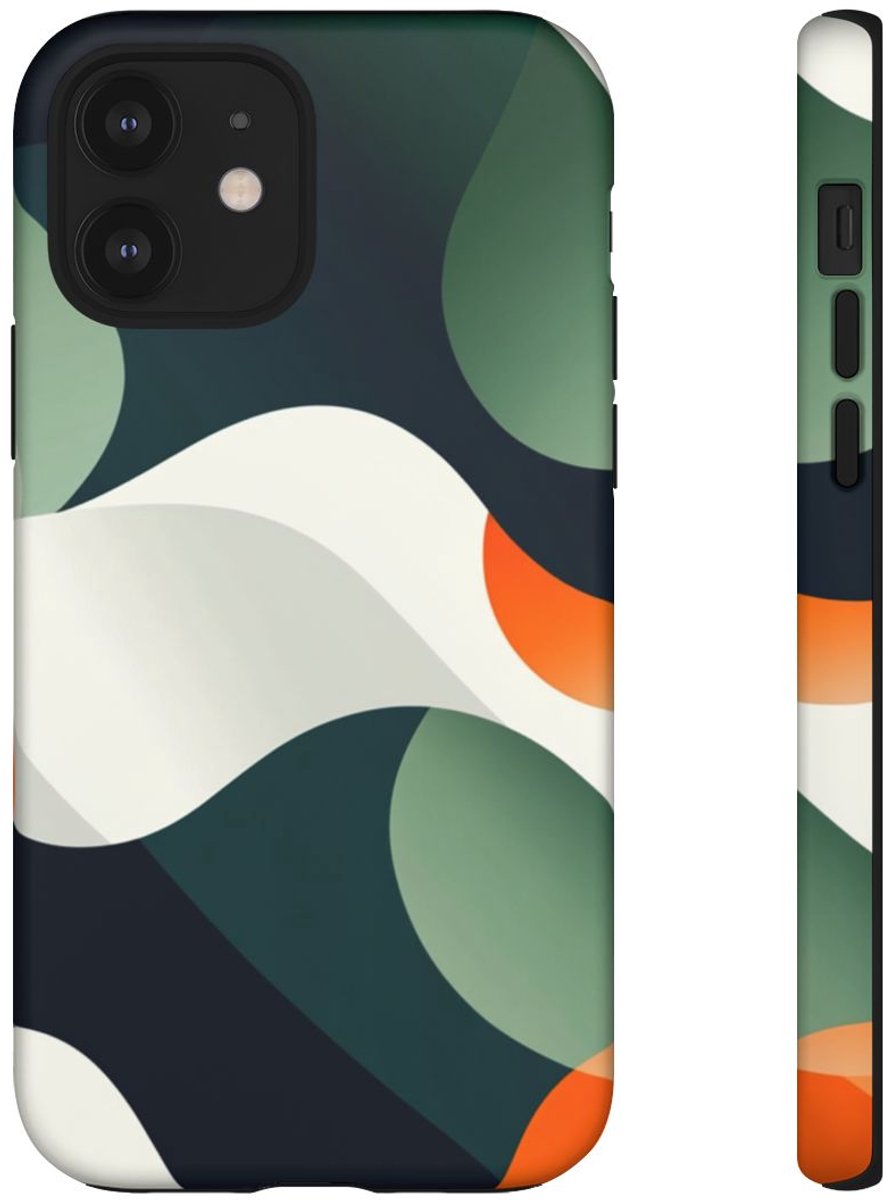 Abstracte Organische Vormen – Telefoonhoesje Geschikt voor iPhone 12