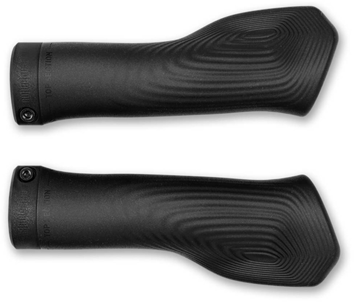 ACID Grips Travel - Fietshandgrepen - Handvatten met anti-slipstructuur - Met Comfort Curve voor meer gemak - Ergonomische fietshandvatten - Geschikt voor lange fietsritten - Zwart - Regular