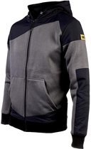 Caterpilar Cat.Hoodie met rits donker schadow grijs zwart donkergrijs zwart M