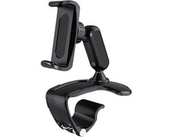 Universele autotelefoonhouder voor het dashboard - 360° rotatie - verstelbare klem - telefoonhouder voor smartphones van 4-7 inch - GPS-navigatie