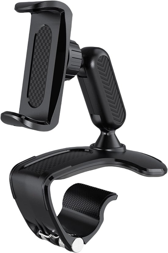 Universele autotelefoonhouder voor het dashboard - 360° rotatie - verstelbare klem - telefoonhouder voor smartphones van 4-7 inch - GPS-navigatie