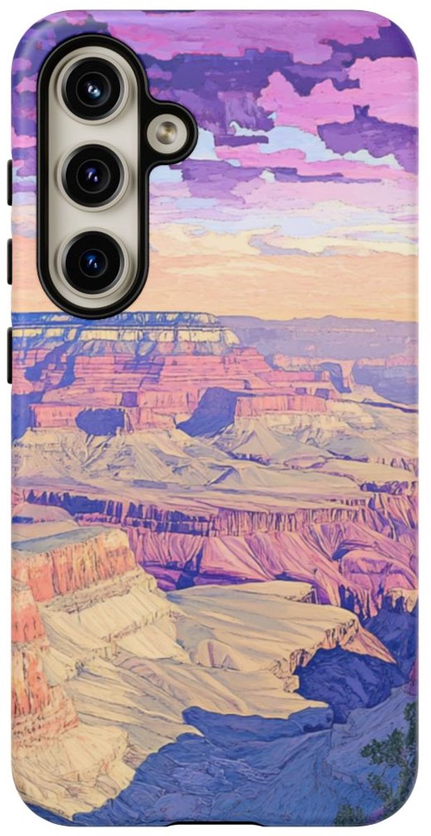 Kleurrijk Uitzicht op de Grand Canyon – Telefoonhoesje Geschikt voor Galaxy S24