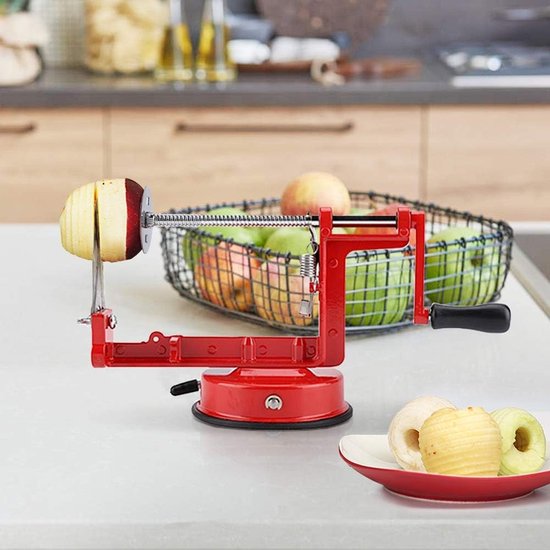 Fruitschiller-ontpitter-en-aardappelsnijder-spiraalsnijder-roestvrij-staal-dunschiller-machine-voor-fruit-aardappelen-tornado-chips — afbeelding 5