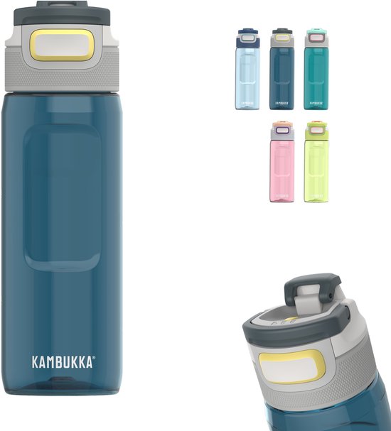Kambukka Elton drinkfles 750ml - Wild Storm met 3-in-1 deksel en makkelijke reiniging