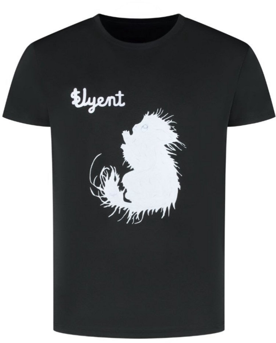 Svyent T-shirt licht paarse schets eekhoorn kleding maat S