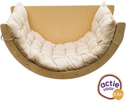 Wobli 5-in-1 Houten Klimboog Klimrek Met Kussen – Tekentafel – Speelboog - Speeltoestel – Montessori Speelgoed