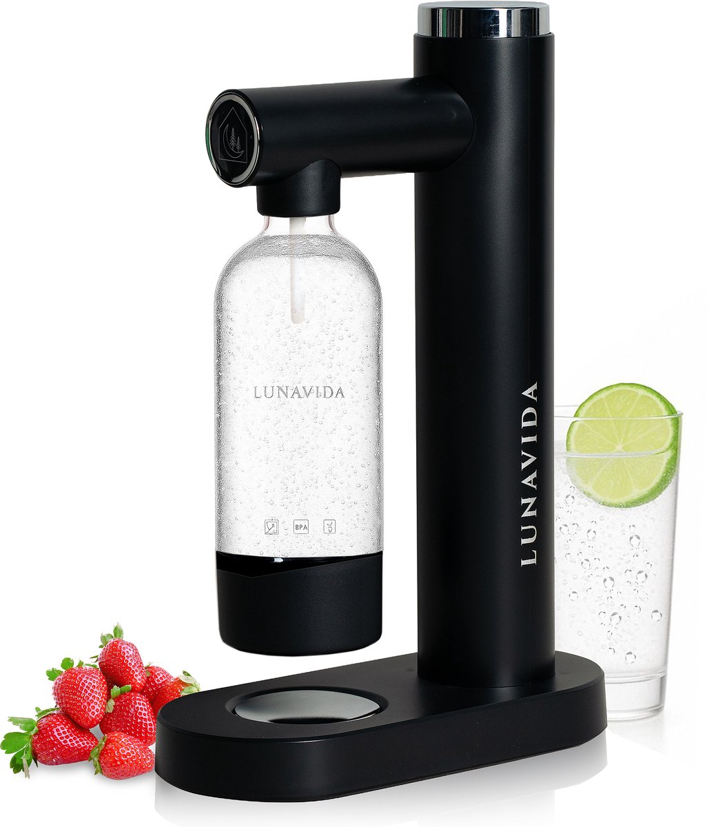 LunaVida's Elara - SodaMaker - Bruiswatertoestel - Soda - Te Gebruiken met LunaVida-flessen - Zwart op Prijzenvolger.com