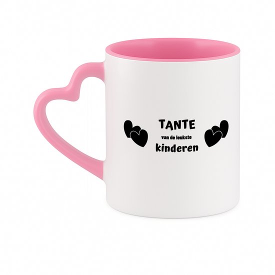 Joymaking Mok Met Spreuk Lievelings Tante Cadeau Voor Beste Tante - Verjaardag Kerstmis Bedankje, 400 ml Zwart