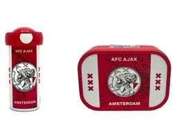 Ajax Lunchset Lunchbox en Schoolbeker - Ajax Voordeelset - Ajax school set -