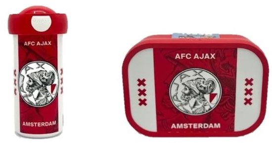 Foto: Ajax lunchset lunchbox en schoolbeker ajax voordeelset ajax school set 