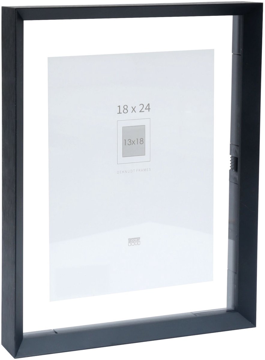 Deknudt Frames fotolijst S028K2 - zwart - foto 18x24 / 13x18 cm