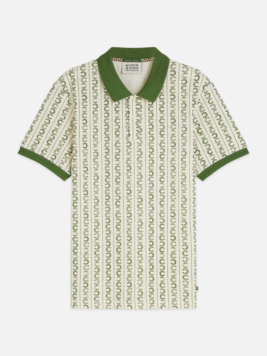 Scotch & Soda Microprinted Regularfit Polo