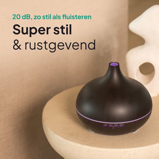 550 ml etherische olieverspreider voor aromatherapie, ultrasone geurverspreiders Cool Mist luchtbevochtigers met afstandsbediening en 7 kleurrijke LED-verlichting voor yoga, kantoor, spa, slaapkamer