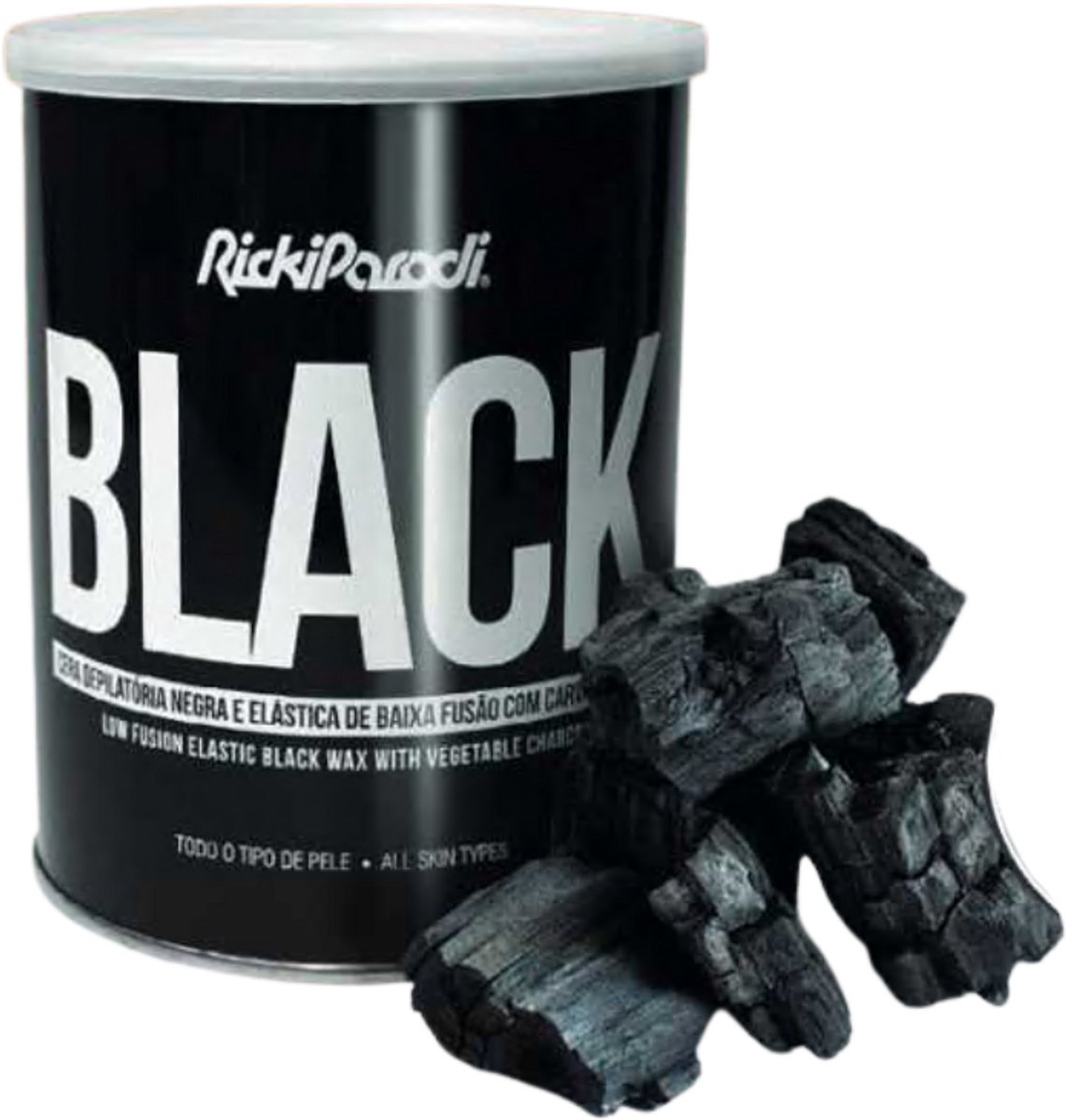 Ricki Parodi Black Wax – Elastische Hars met Actieve Houtskool – 800g