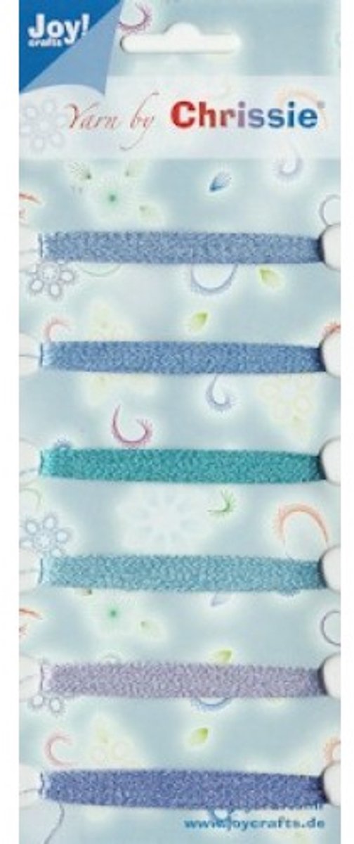 Joy Chrissie garen kaart 149-154 Sparkles Blauw garen/6001/1529 6 x 25 meter