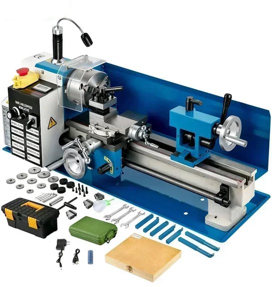 Diy Mini Draaibank Miniatuur Metalen Multifunctionele Machine Draaibank Machine 20000 Omw/Min Voor School Onderwijs Laboratorium Diy