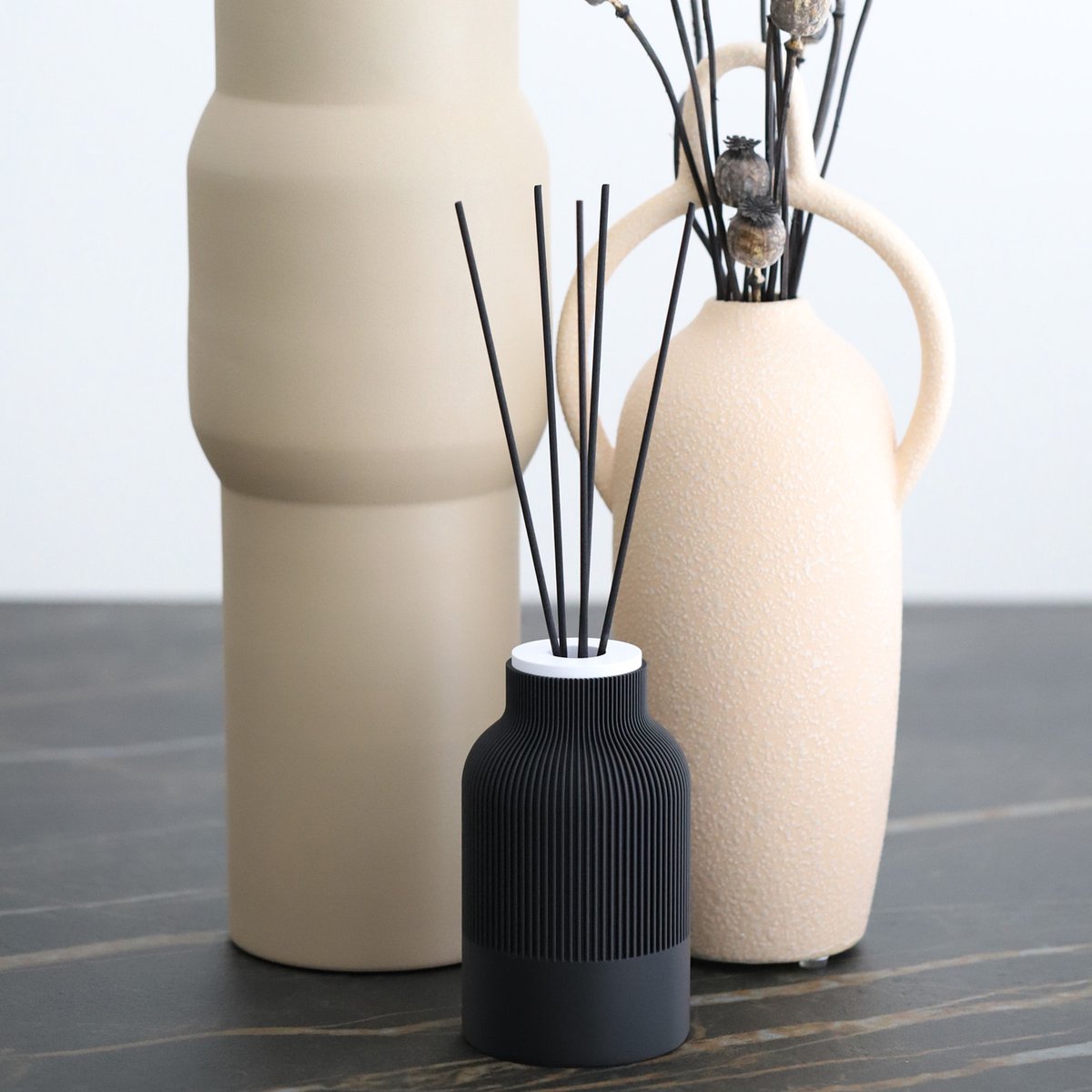 Amelie geurstokjes black diamond diffuser 200ml luxe huisparfum voor woonkamer slaapkamer badkamer en kantoor