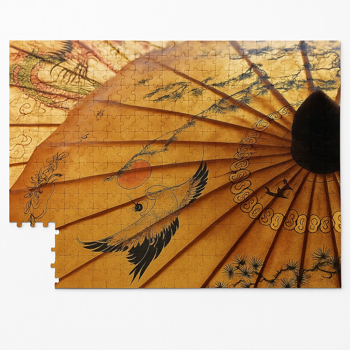 SENZA – Japanse Puzzel – Japandi Design – 1000 Stukjes – Inclusief Opbergzak – Legpuzzel – Karton – Decoratief Ontspannend Puzzelspel – 68 x 48 cm
