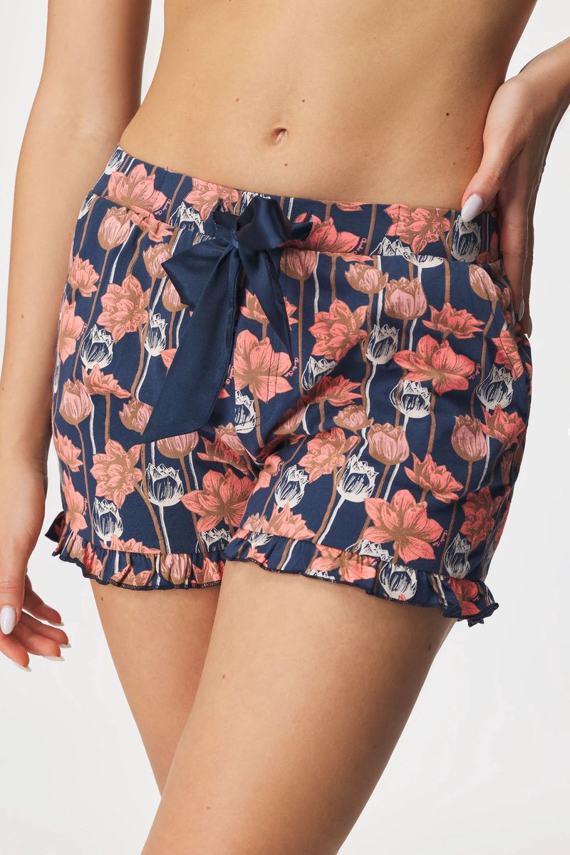 Charlie Choe - pyjamabroek - maat XS - blauw - T47124-38