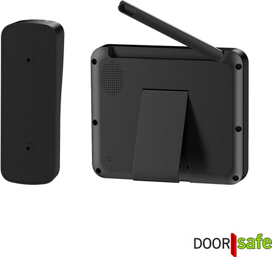 Doorsafe 4450 - Draadloze camera deurbel - 4.3″ Scherm - Draadloos, standaard bereik - Deurbel op uitneembare en oplaadbare 3600mAh accu - Laag resolutie beeld - Duplex audio - Met monitoring - 16Gb SD-kaart van Doorsafe — afbeelding 5