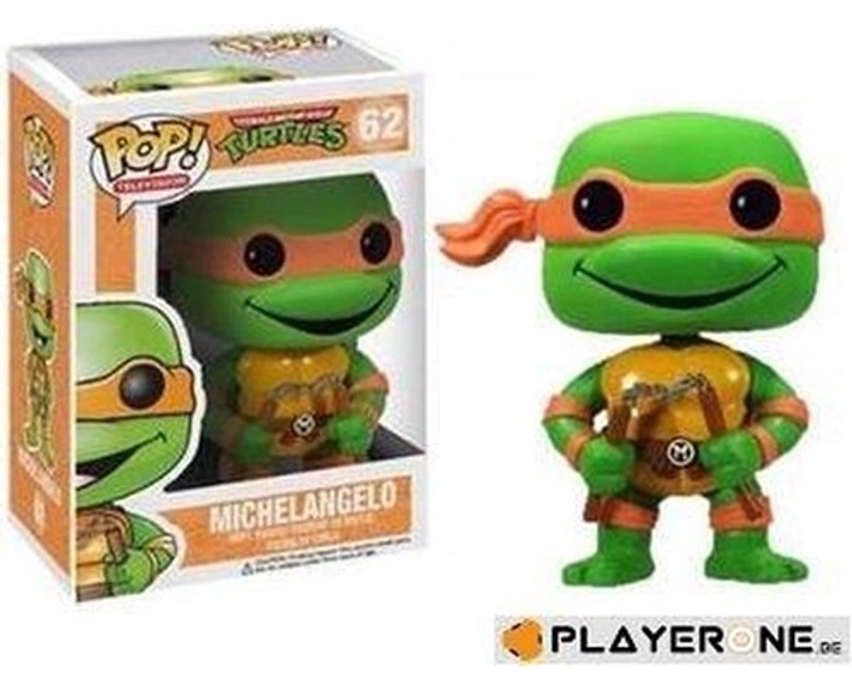 Funko Pop! TEENAGE MUTANT NINJA TURTLES - Michelangelo - #62 - +GRATIS PROTECTOR CASE!