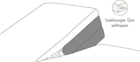 Drap-housse Kiyo Splittopper en Tencel - 180 x 210-220 cm - Élastique tout autour - Rafraîchissant - Goud