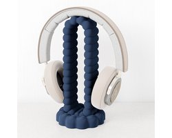Headset houder blauw - Fleuriek koptelefoon houder - Headset stand bureau accessoire - Pastel kawaii headphone stand - Game accessoires voor koptelefoon
