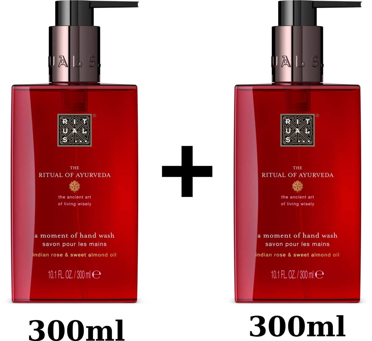 Rituals of Ayurveda - 2 X Hand Wash Zeep 300 ml = 600 ml + Gift Bag