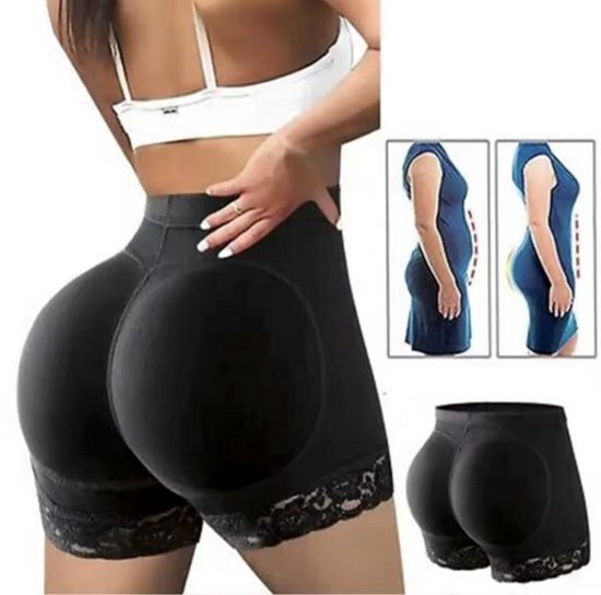 CHPN - Culotte rehausseur de fesses - Culotte rehausseur de fesses - Pantalon Shapewear - Zwart - Rehaussement de fesses - Fesses pleines - Rehausseur de fesses - Culotte avec rembourrage - Medium - Fesses sexy - Culotte