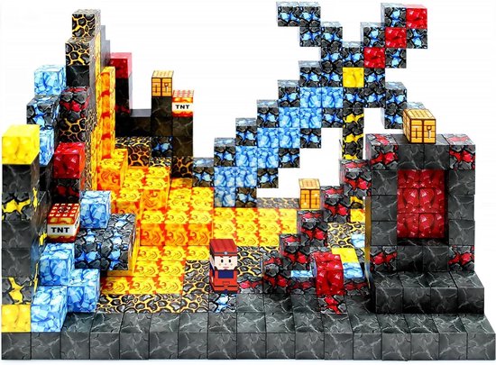 Magnetische Bouwblokken Set – 108-delig Magneten Speelgoed – Magnetische Tegels voor Kinderen – Educatief Constructiespeelgoed – Magisch Portaal – Bouwspeelgoed vanaf 3 Jaar – Buiten- en Binnenspeelgoed – Creatief Cadeau voor Jongens en Meisjes