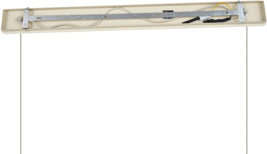 QAZQA bida - Suspension Japandi pour table à manger | dans la salle à manger - 2 lumières - L 127 cm - Beige - Salon | Chambre à coucher | Cuisine